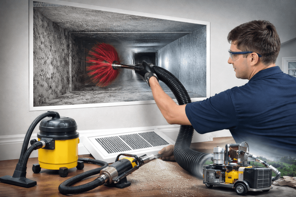 air duct cleaning service improving home HVAC system in Des Moines
