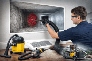 air duct cleaning service improving home HVAC system in Des Moines
