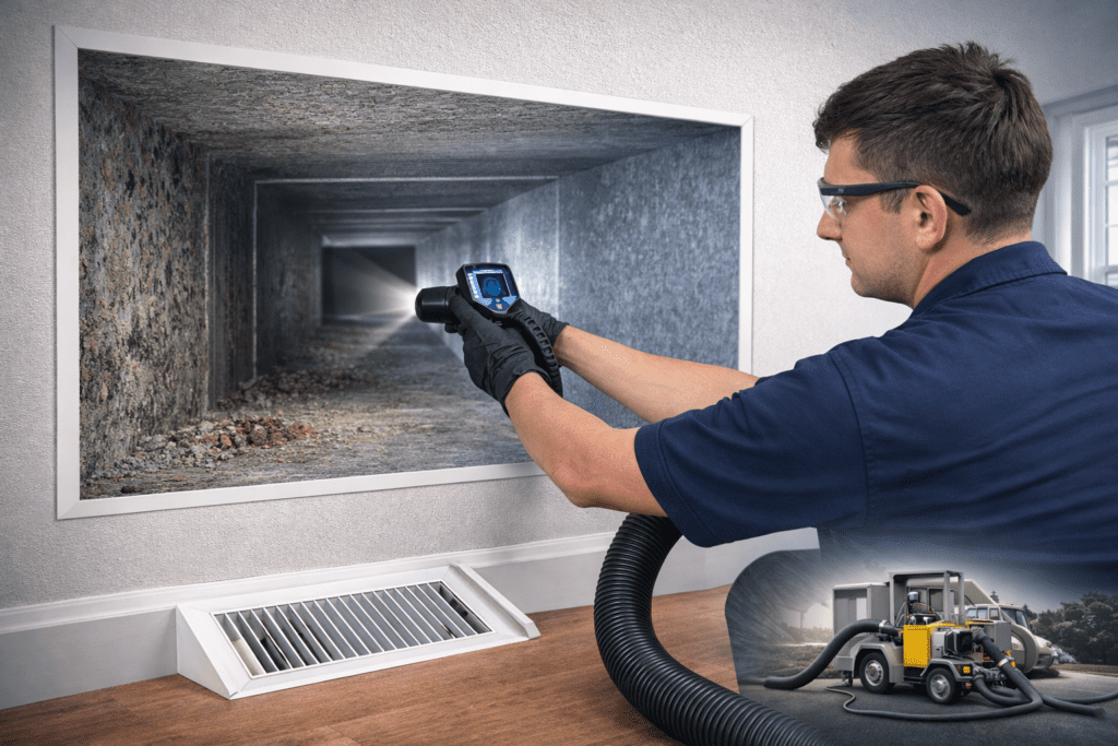 professional air duct cleaning service improving home air quality