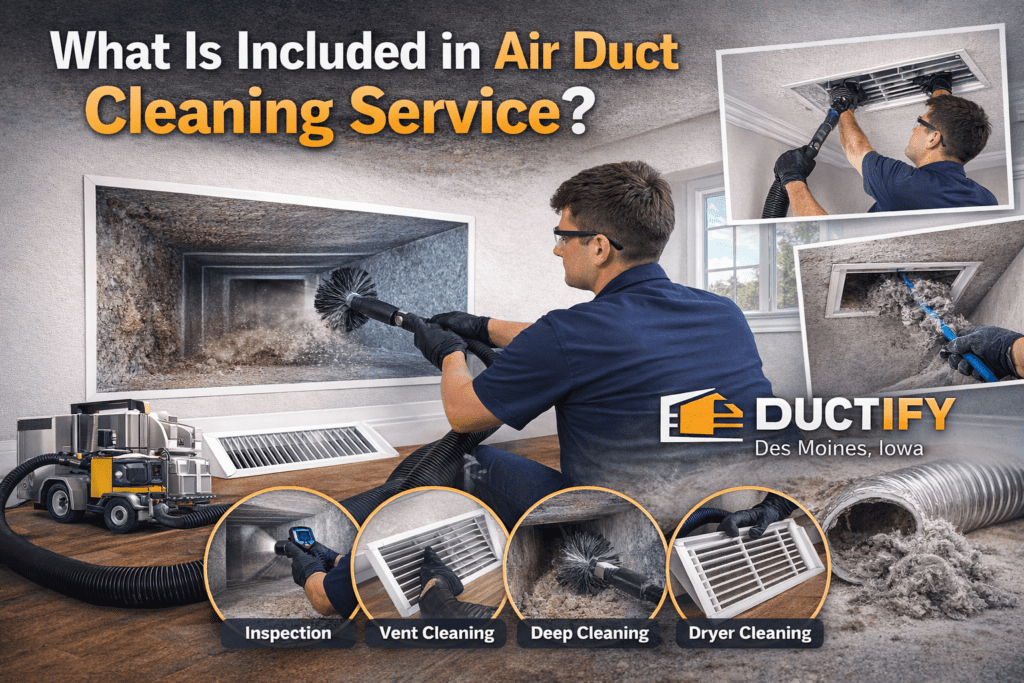 professional duct cleaning services in Des Moines improving home air quality