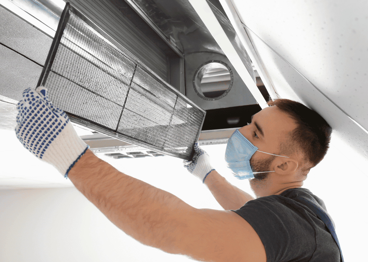 Professional air conditioner coil cleaning service in Des Moines home
