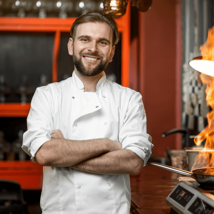 Chef happy with ductifyy services and clean kitchen