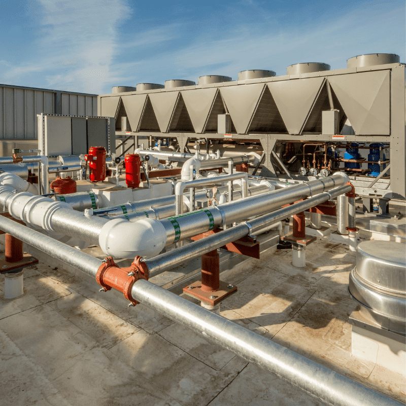 HVAC professional measuring duct system for proper airflow